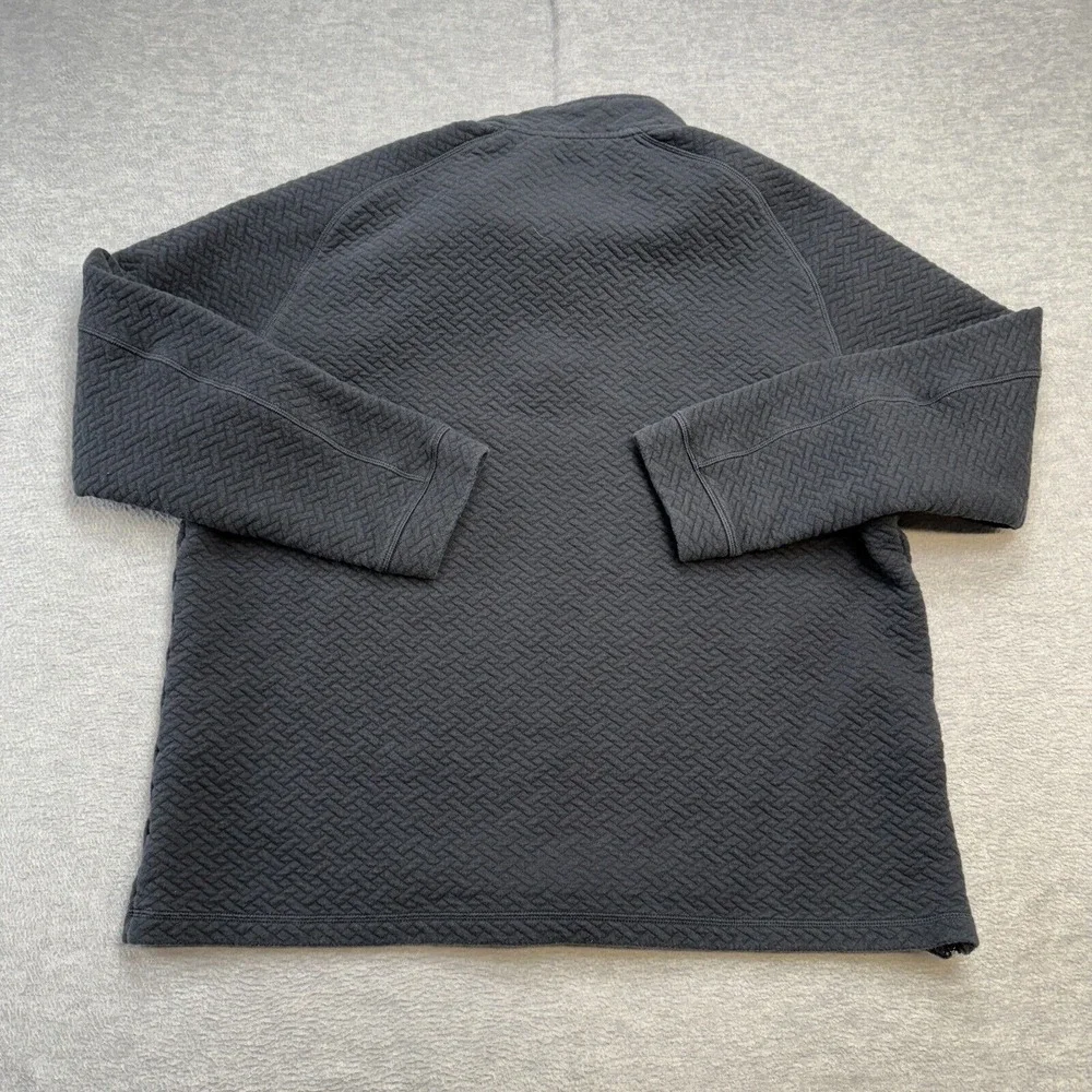 Rhone Sweater Mens‎ 2XL Faded Charcoal Black Weekender Quilted 1/4 Snap Pullover
